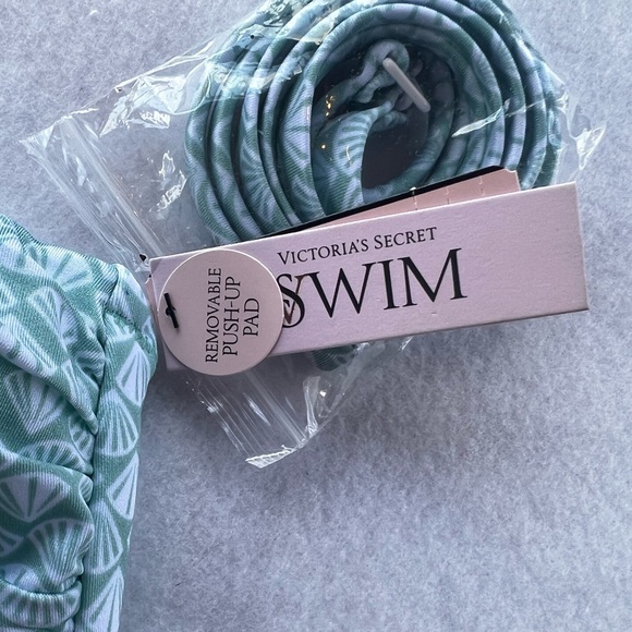 PINK Victoria’s Secret Swim - Green/White - Picture 3 of 11